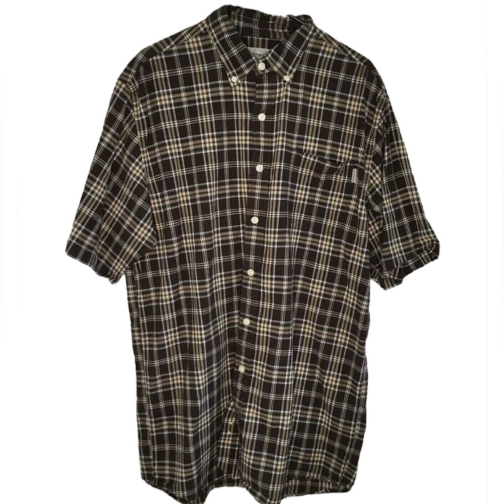 Men's Vintage Carhartt Short Sleeve Shirt, Size XL